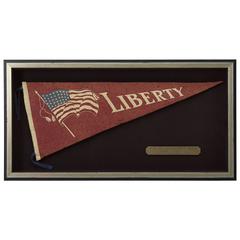 38-Star American Flag "Liberty" Patriotic Pennant, circa 1876