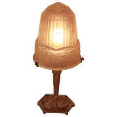 French Art Deco Table Lamp by Robet