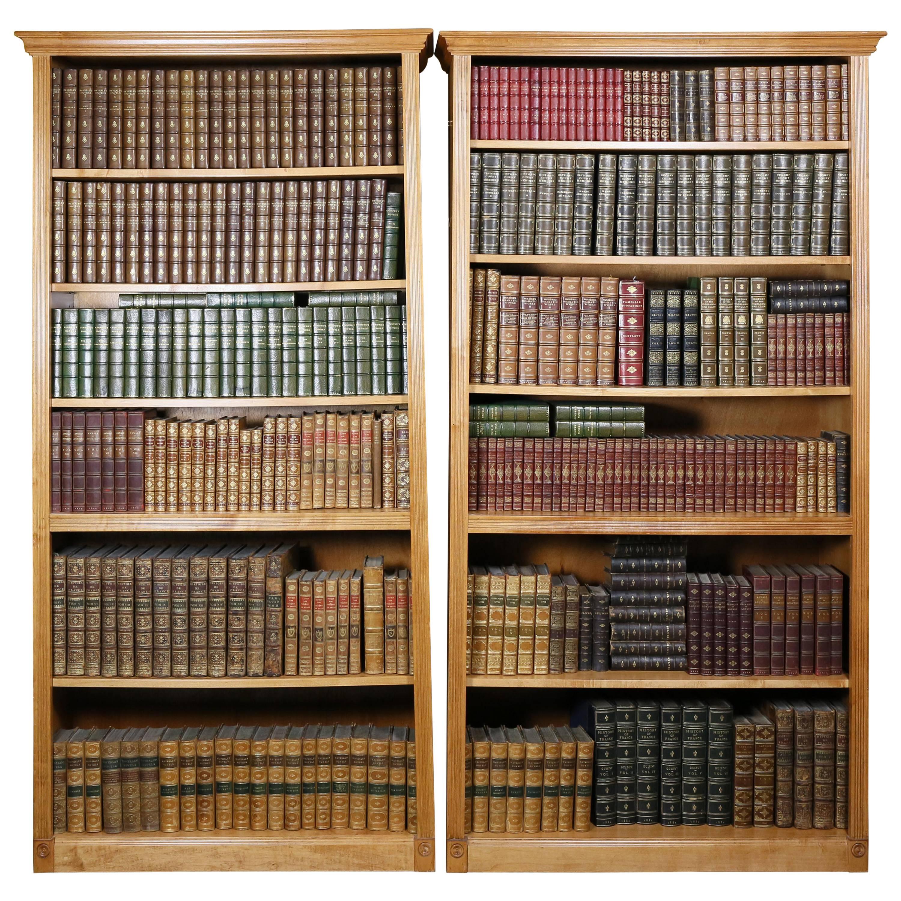 Leather Bound Library of Books
