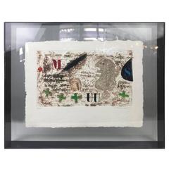 Mixed Medium Plexi Shadow-Boxed Art