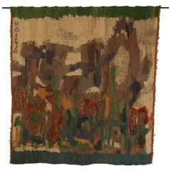 Fantastic Early 1959 Abstract Tapestry signed Potter