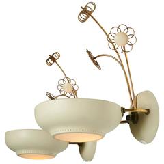 Floral Sconces by Paavo Tynell