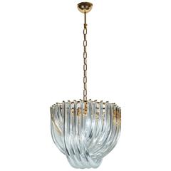 Venini Murano Curve Chandelier by Carlo Nason