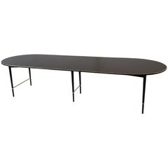 Paul McCobb Connoisseur Dining Table with Brass Edging