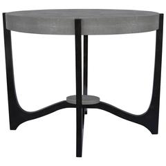 Grey Shagreen Side Table 3