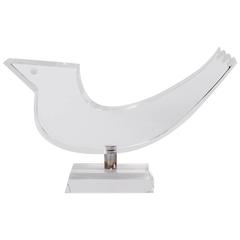 Mid-Century Lucite Bird Sculpture