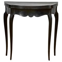 Ebonized Louis XV Style Card Table