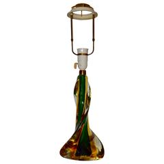 Mid-Century Sommerso Table Lamp 8