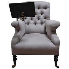 19th Century English Library Reading Chair