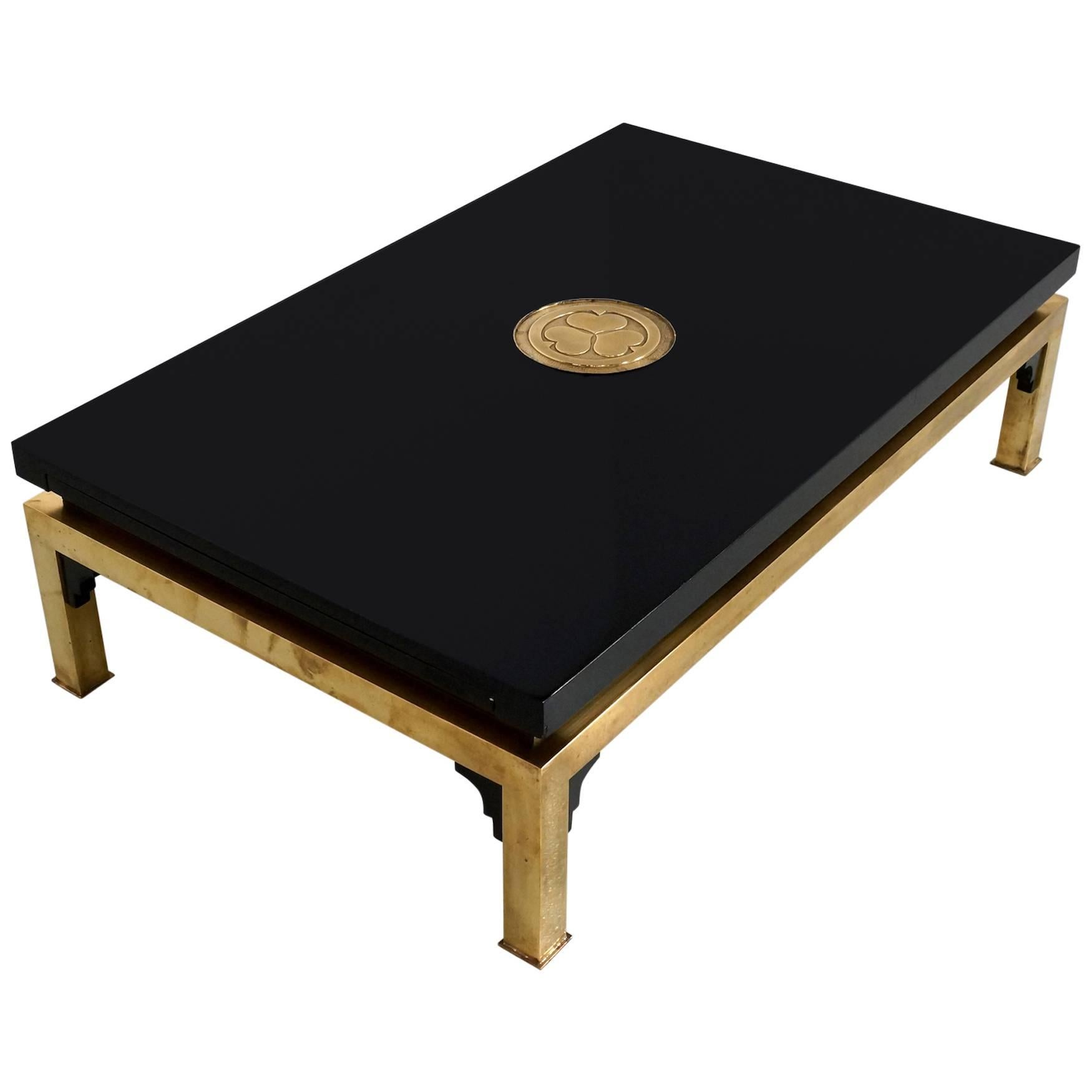 Black Italian Coffee Table with by Tomasso Barbi