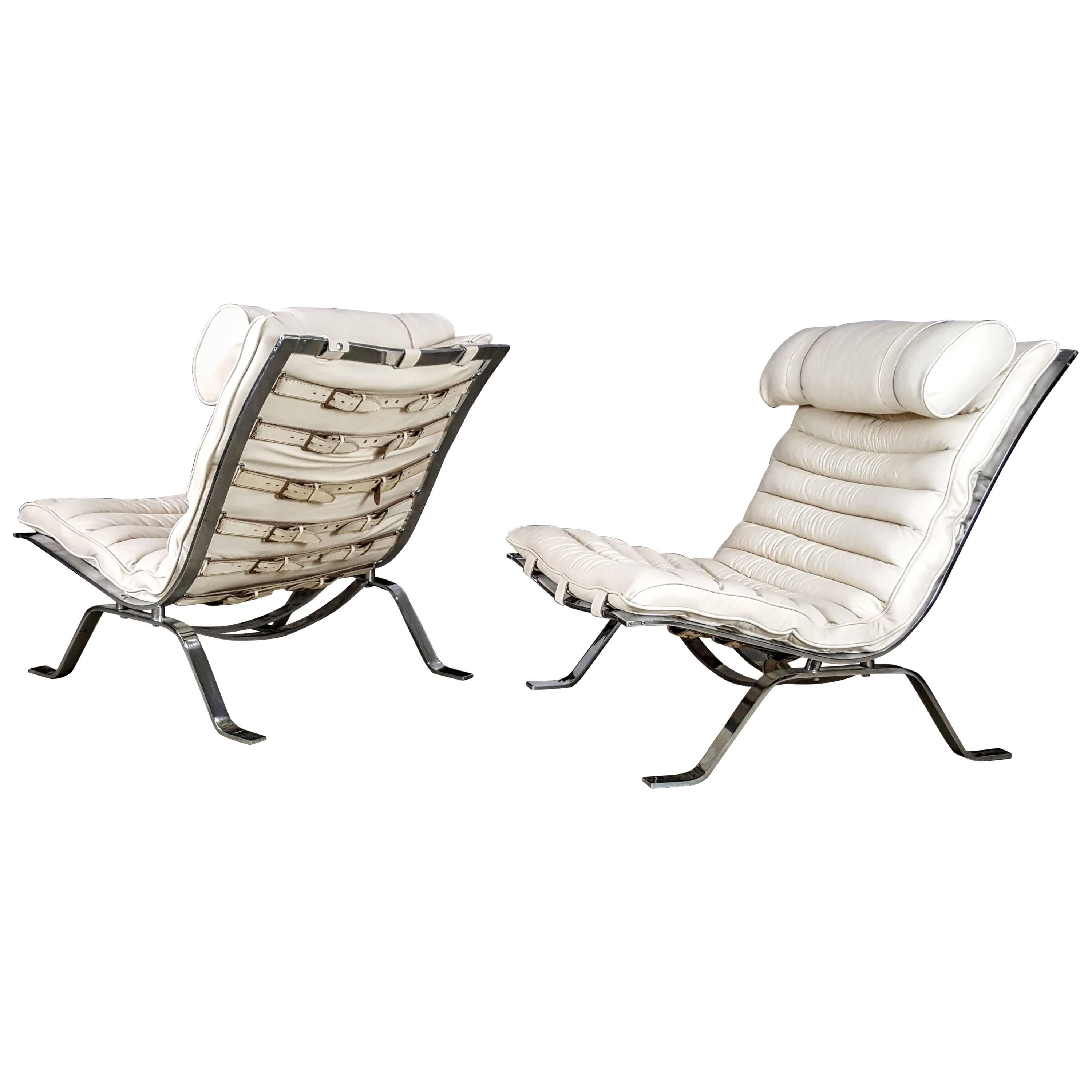 Pair of "Ari" Lounge Chairs by Arne Norell, Sweden, 1970s