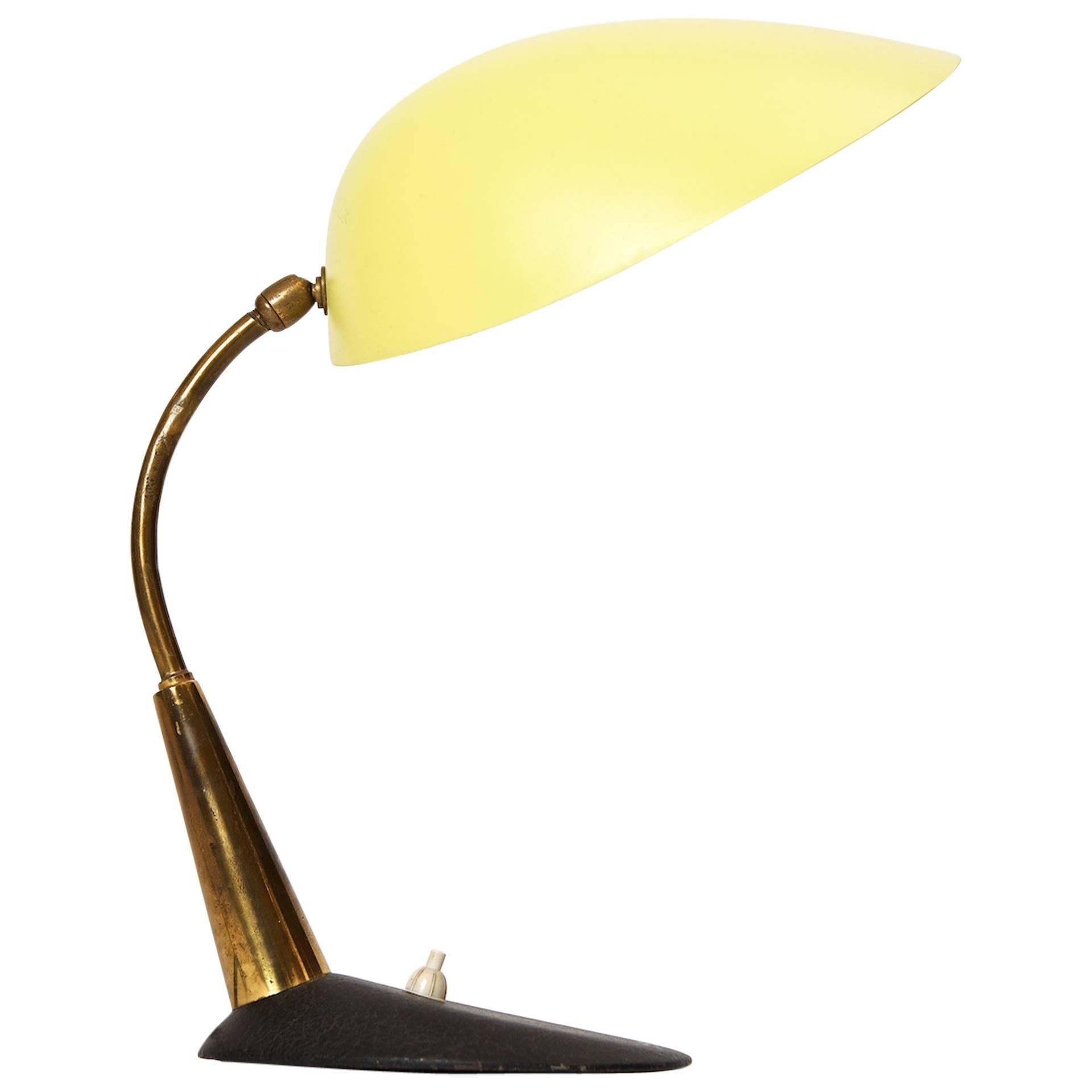 Italian Desk Lamp with Articulated Shade