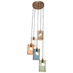 Fontana Art Style Chandelier with Five Shades