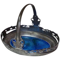 Archibald Knox for Liberty and Co Enamel Basket, English, circa 1900