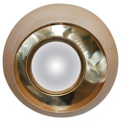 Round Parchment Convex Mirror 10