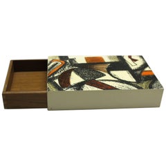 Decorative Box Attributed to Piero Fornasetti Decorative Box Attributed to Piero Fornasetti
