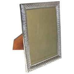 Early John Hardy Sterling Silver Picture Frame in Reptile Pattern