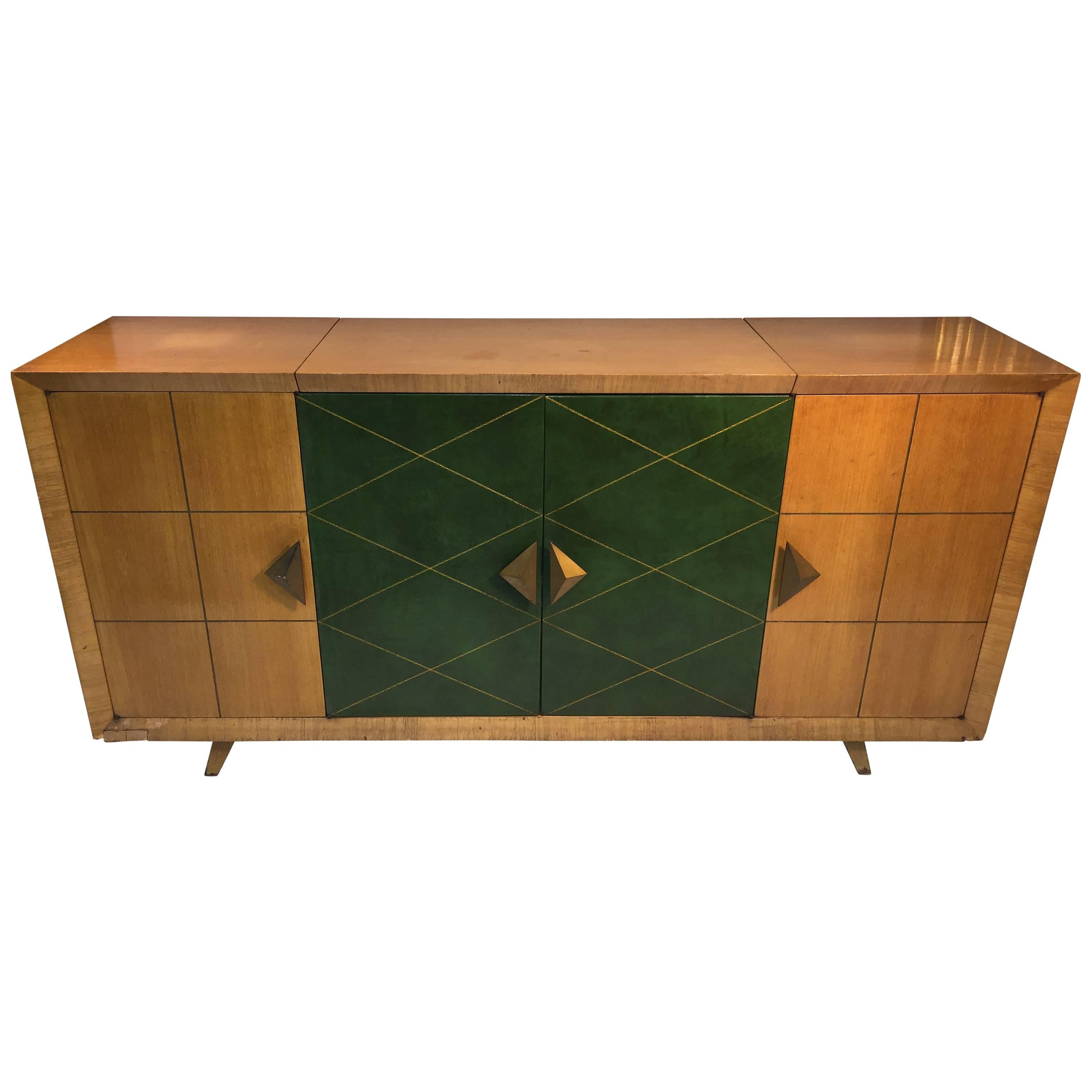 High Style Design Tommi Parzinger Bar Cabinet For Sale
