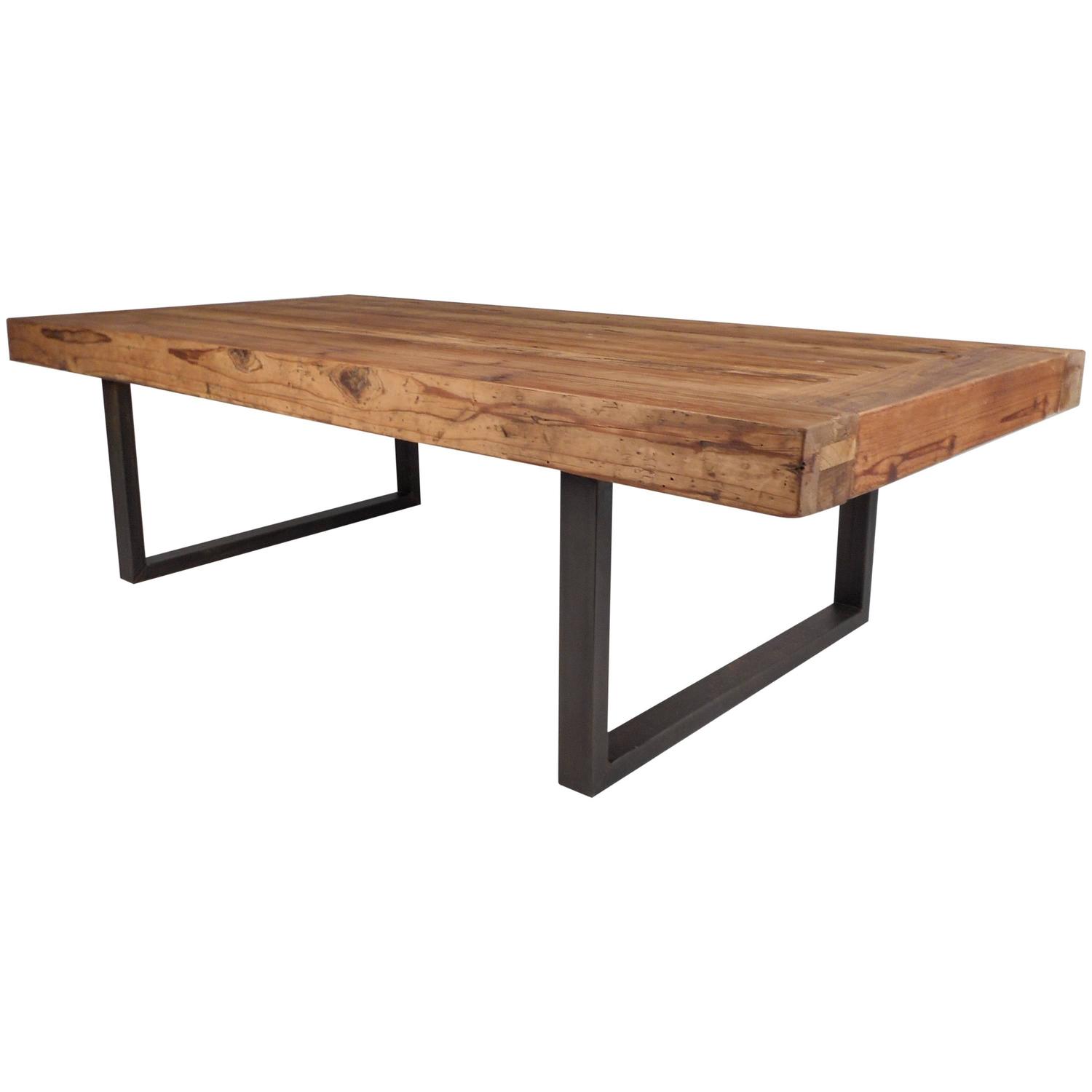 Mid-Century Modern Style Industrial Work Table For Sale at 1stdibs