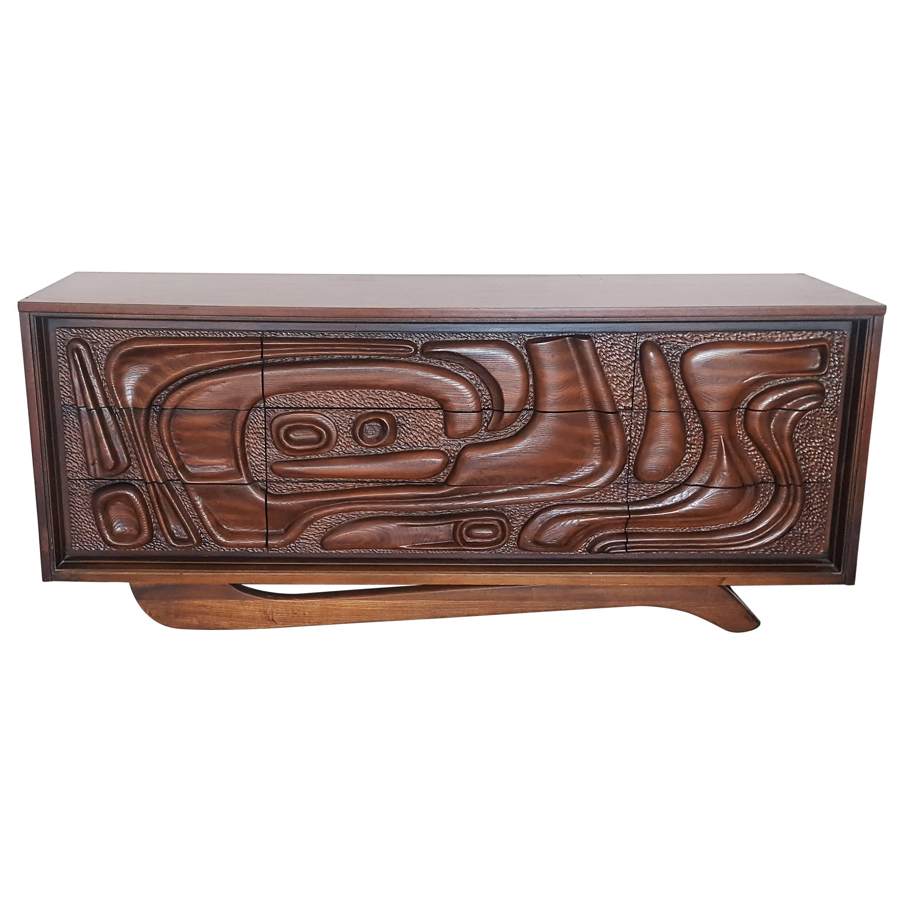 Witco Oceanic Sculptural Credenza in the Style of Philip Lloyd Powell