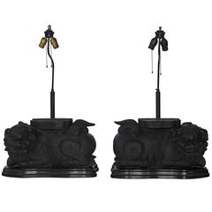 Pair of Foo Dog Lamps 4