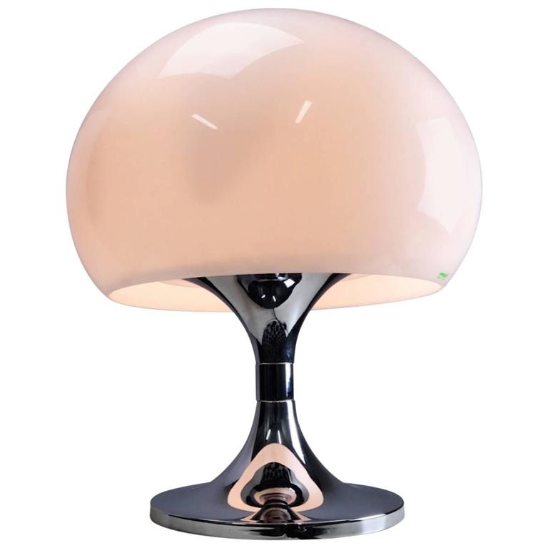 iGuzzini Large Chrome Table Lamp For Sale at 1stdibs