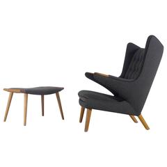 Hans Wegner Papa Bear and Ottoman