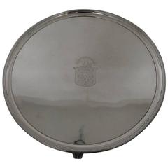 Large Sterling Silver George III Salver, London, 1795, Robert Sharp