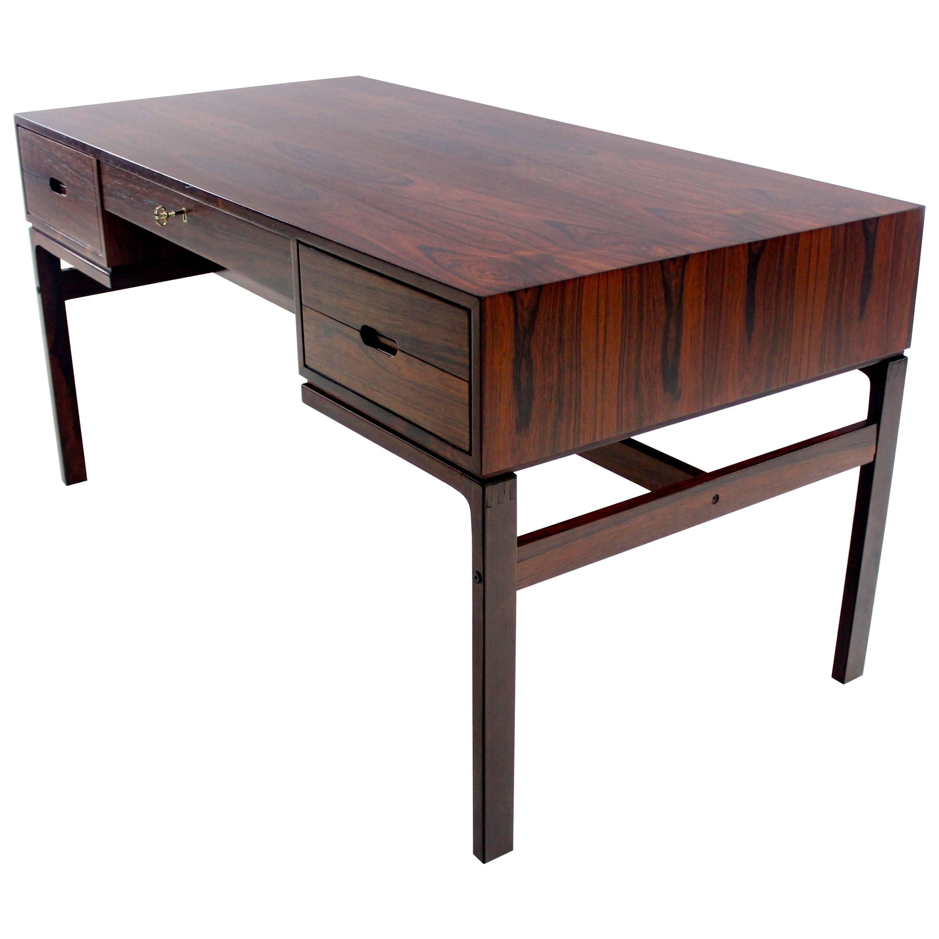 Danish Modern Rosewood Desk Designed by Arne Wahl Iversen For Sale
