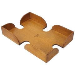 Antique Globe Wernicke Oak Accessory Desk Organizer 12