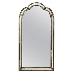 1950s Beveled Framed Mirror 