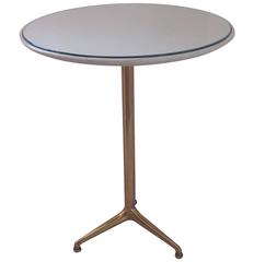 Elegant Side Circular Table Designed by Osvaldo Borsani, Milano, 1955