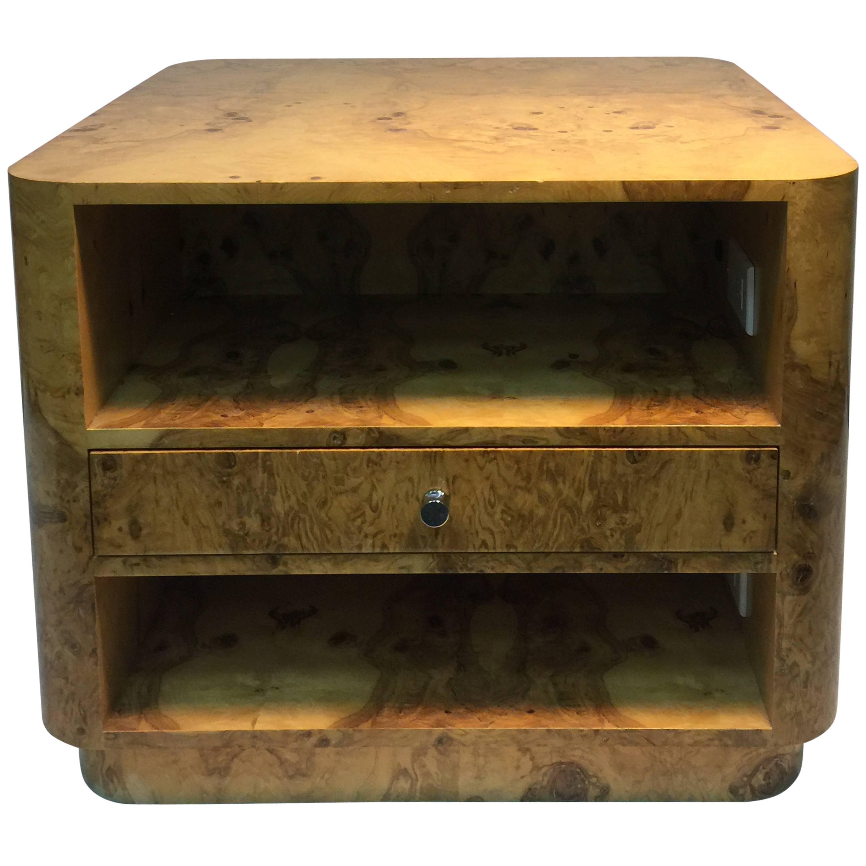 Fabulous Burl Wood Coffee Table or Center Table by Milo Baughman For Sale