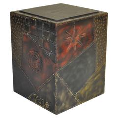 Paul Evans Welded Steel Cube Table