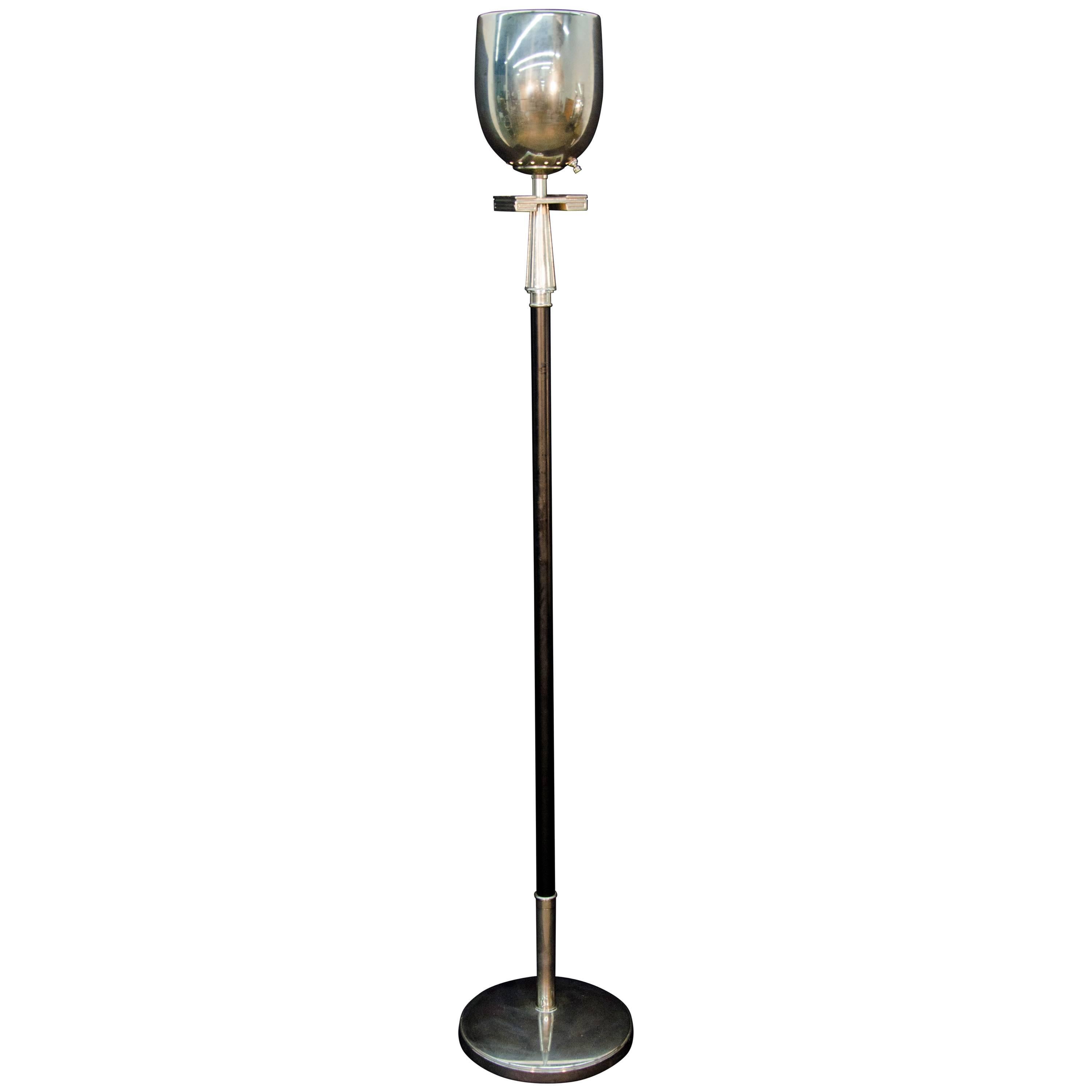 Tommi Parzinger Style Torchiere Floor Lamp For Sale