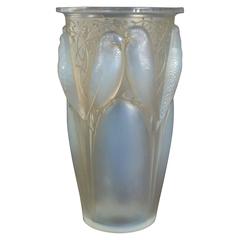 Antique René Lalique Opalescent "Ceylan" Vase