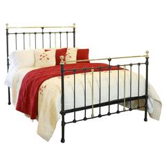 Brass and Iron Bed in Black, MK89