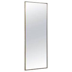 Modernist Mirror in Pewter Probably Produced in Sweden