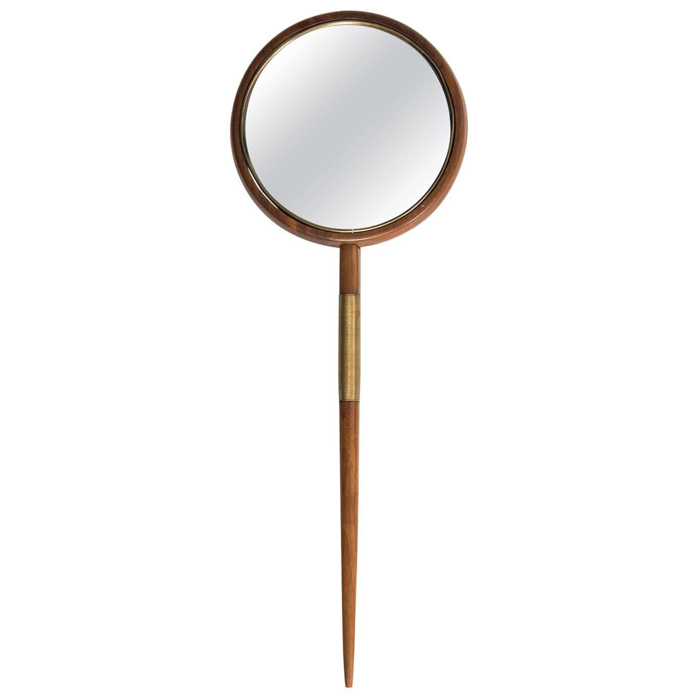 Rare Hand Mirror Probably Produced in Sweden For Sale