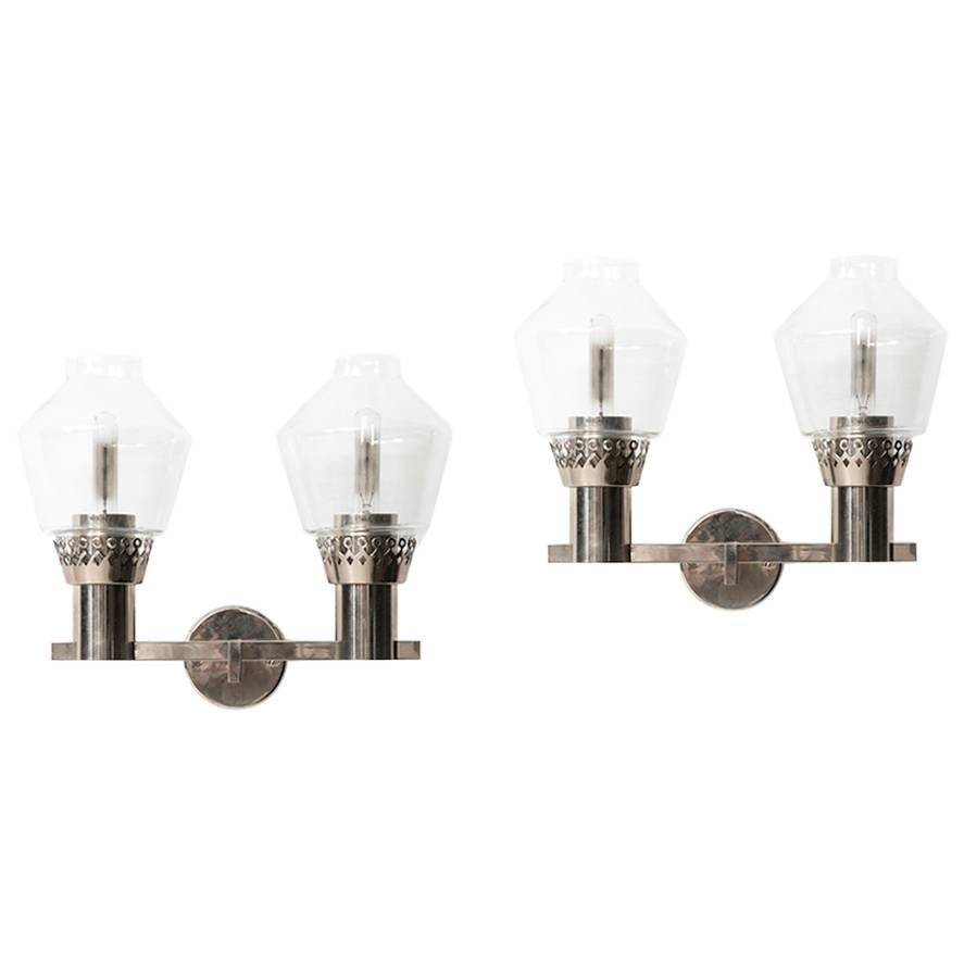 Hans-Agne Jakobsson Wall Lamps Model V-323/2 For Sale