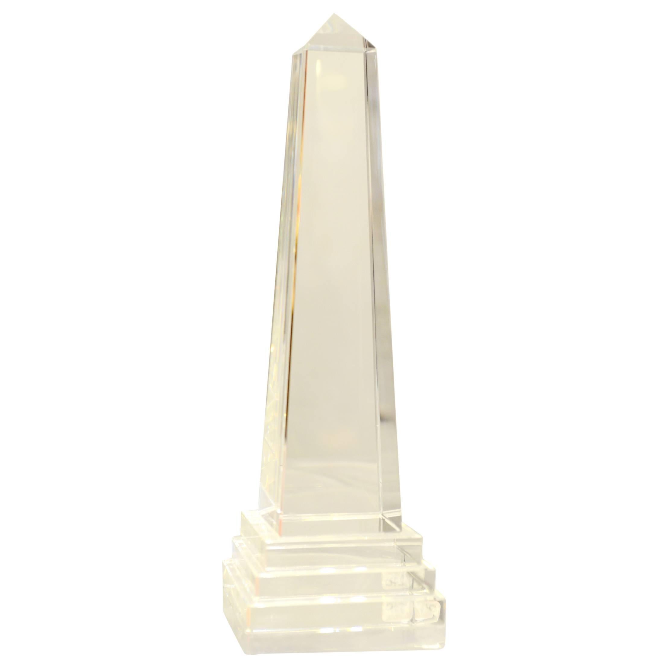 Crystal Obelisk in Crystal Glass