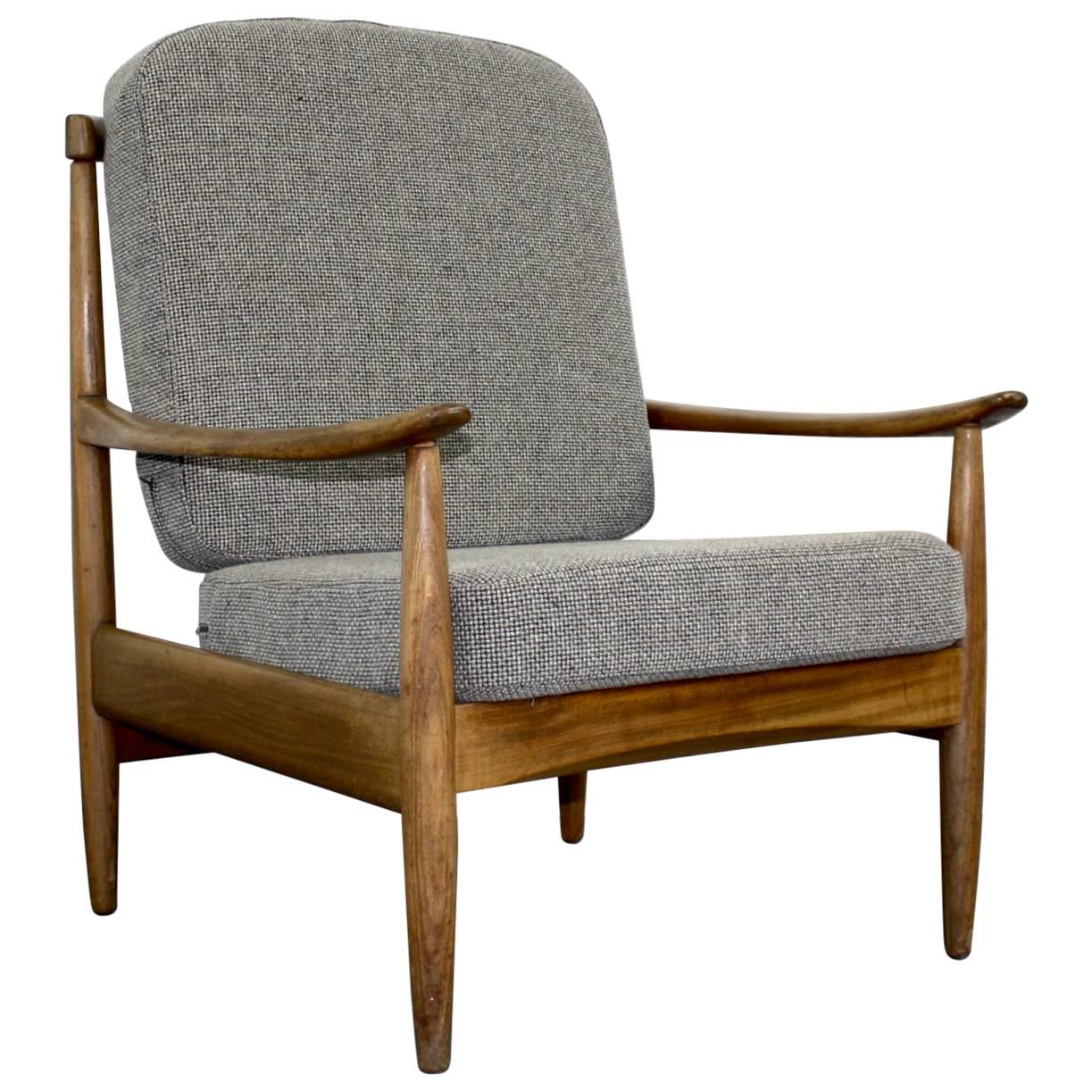 Midcentury Danish Teak Lounge Chair For Sale