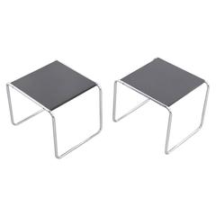 Pair of Laccio Side Tables by Marcel Breuer for Gavina