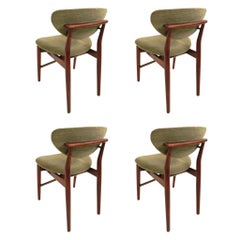 Finn Juhl, Rare Set of Four Original Dining Chairs, Model 108