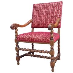 Antique 18th Century Scandinavian Renaissance Armchair