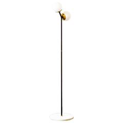 Vintage Mid-Century Modern Italian Floor Lamp with Marble Base, 1950s