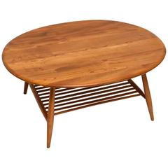 Used Large Solid Elm Coffee Table by Ercol, Vintage, 1960s