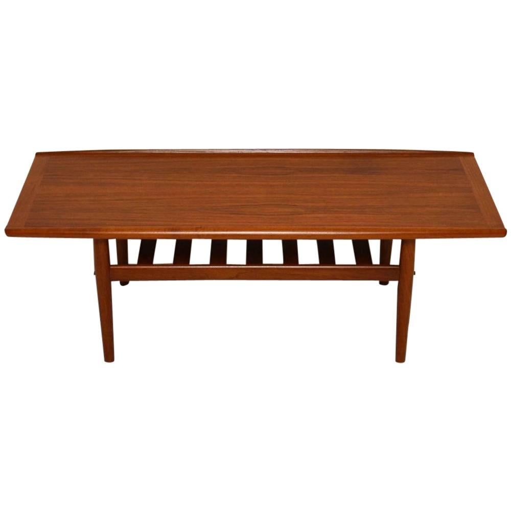 Danish Teak Retro Coffee Table by Grete Jalke Vintage 1960s