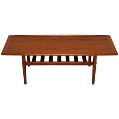 Danish Teak Retro Coffee Table by Grete Jalke Vintage 1960s