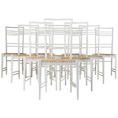 Set of Ten Chairs Poem Designed by Erik Chambert, Sweden, 1950s 8